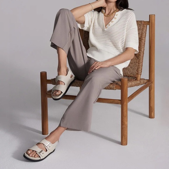 Varley NEW Corte Strap Sandals in Birch Size 37 | US 7 - Picture 2 of 16